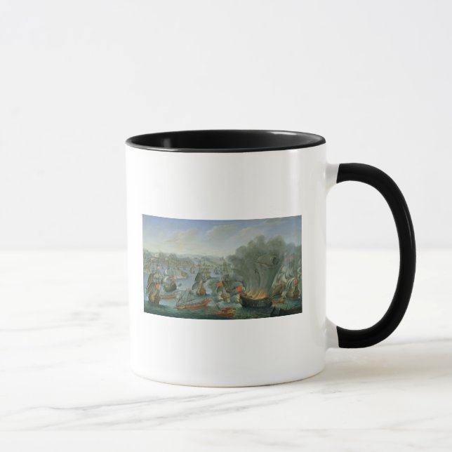 Seeschlacht mit der spanischen Flotte Tasse (Rechts)