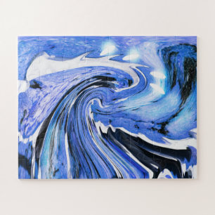 Seeschlacht und Felsen Kunst Puzzle