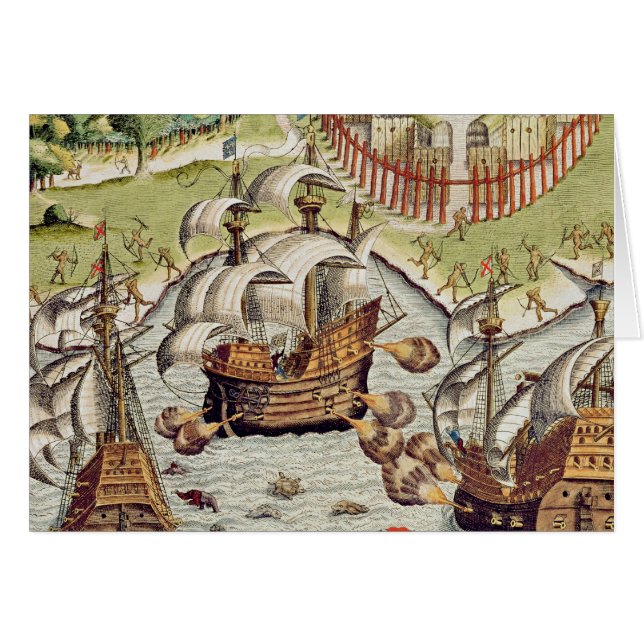 Seeschlacht zwischen dem portugiesischen und das (Vorderseite (Horizontal))