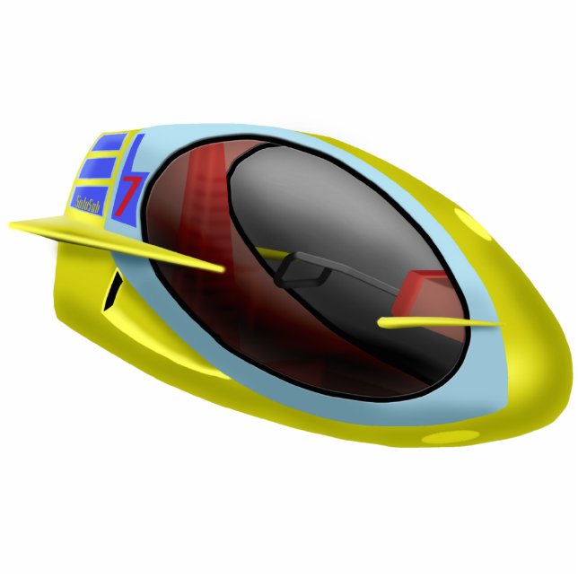 Seeschloss Solosub Freistehende Fotoskulptur (Vorne)