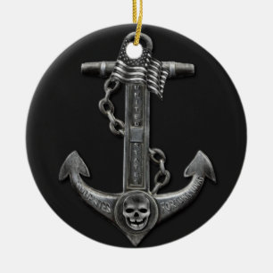 Seeschriffe des Chromankers Keramik Ornament