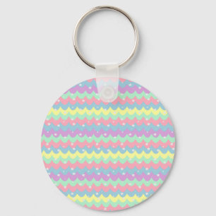 Seeschwalbe Pastel Farbe Regenbogen Silber Stars M Schlüsselanhänger