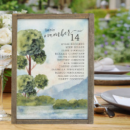 Seesee Evergreen Wasserfarbe pro Tisch Seekarte