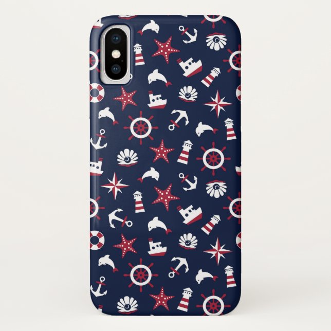 Seeseemuster Case-Mate iPhone Hülle (Rückseite)