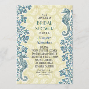 SeeSeepferd-Brautpartyeinladung Einladung