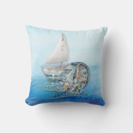 SeeSeepferd u. Fische - Meer - alle Wahlen Kissen