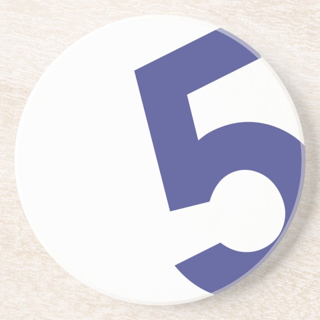 Seesegel-Untersetzer - Marine-Zahl Untersetzer (Vorne)