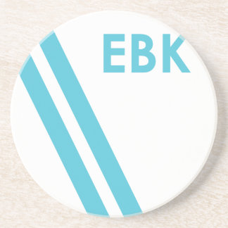 Seesegel-Untersetzer - Türkis-Streifen Untersetzer