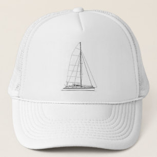Seesegeln inspiriertes Outremer Katamaran Truckerkappe