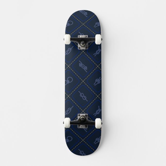 Seeseil-Knoten-Muster Skateboard (Vorderseite)