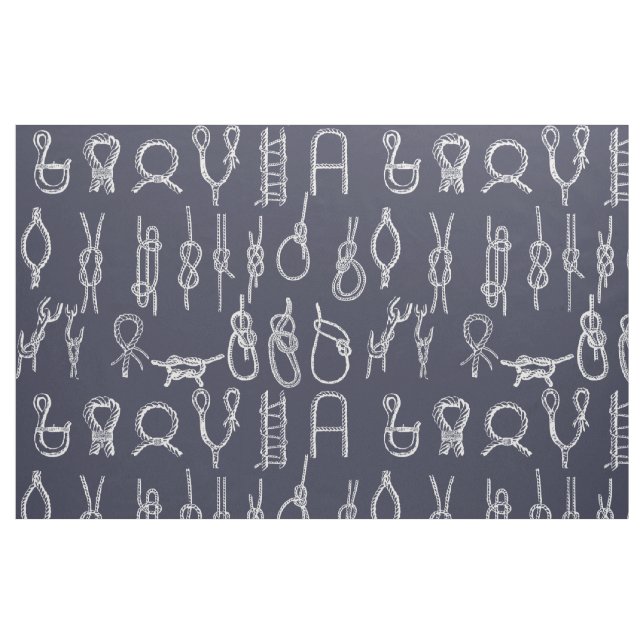 Seeseil-Knoten u. Marine-Blau Stoff (Fat Quarter (45,7 x 55,9 cm))