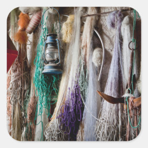 Seeseite Quadratischer Aufkleber