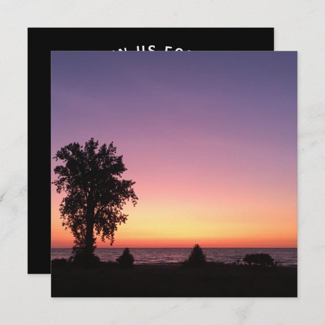 Seeserie Einladung (Vorne/Hinten)