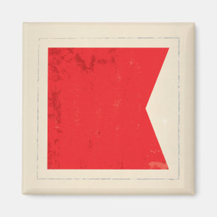 Seesignal-Flagge des buchstabe-"B" Magnet