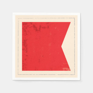 Seesignal-Flagge des buchstabe-"B" Serviette