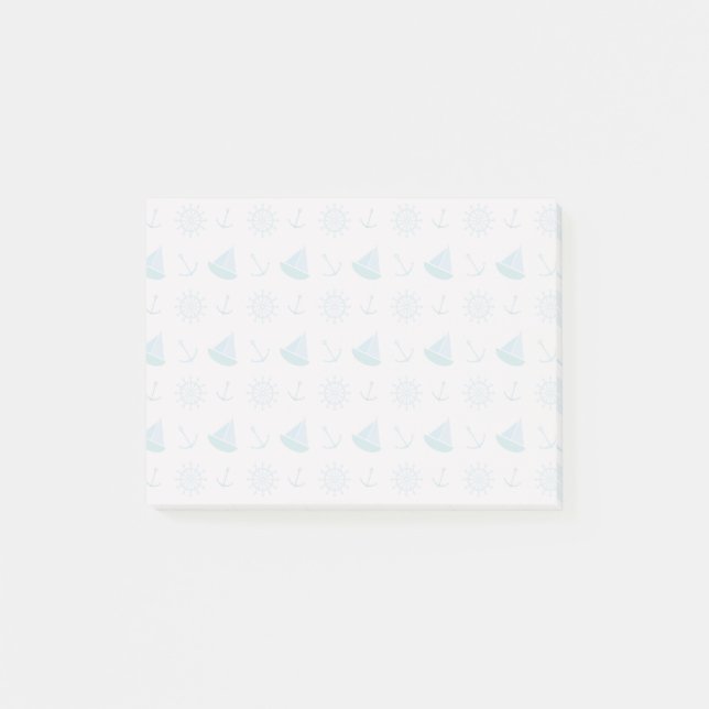 Seesommer-Spaß-Muster Post-it Klebezettel (Vorderseite)