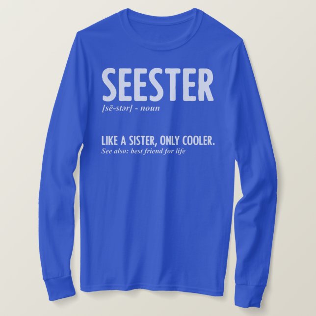 SEESTER Definition für "Beste Freundinnen" T-Shirt (Design vorne)