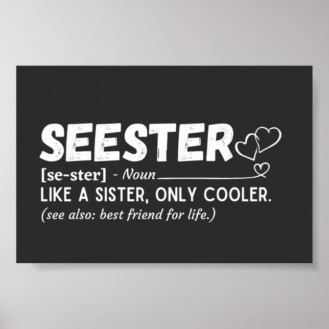 Seester-Definition Poster (Vorne)