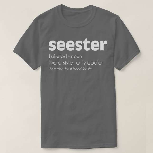 Seester Definition T-Shirt (Design vorne)