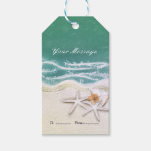 Seestern am Strand Türkises Meerwasser Party Favor Geschenkanhänger