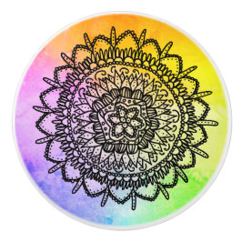 Seestern Mandala Keramikknauf