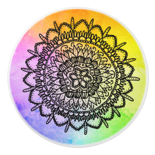 Seestern Mandala Keramikknauf