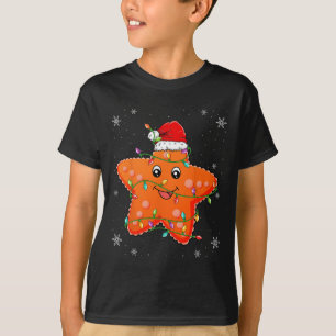 Seestern mit Weihnachtsmannmütze Xmas Weihnachten  T-Shirt