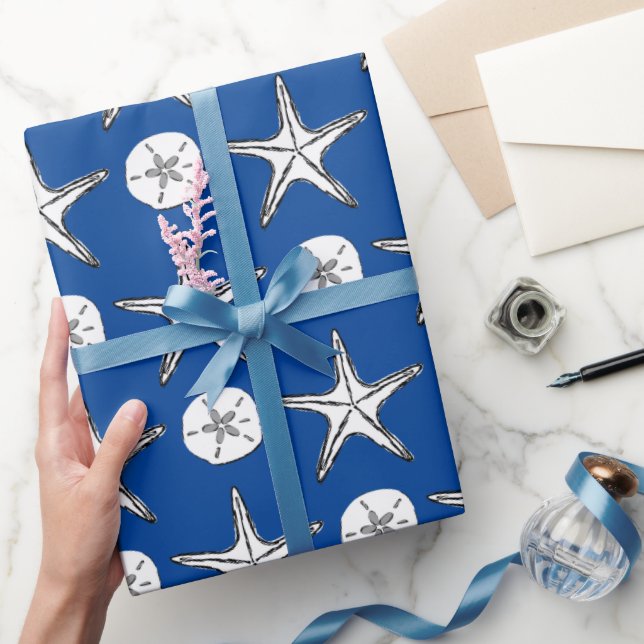 Seestern Sanddollar-Muster Geschenkpapier (Schenken)