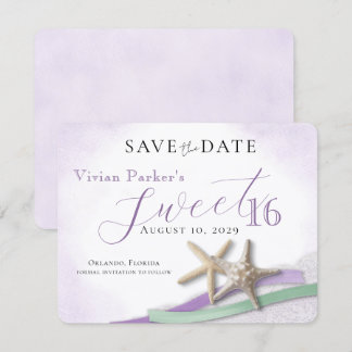 Seestern-Spitze Sweet 16 Save-the-Date