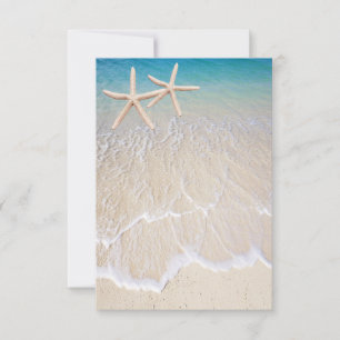 Seestern Strand Hochzeit Leere Karte