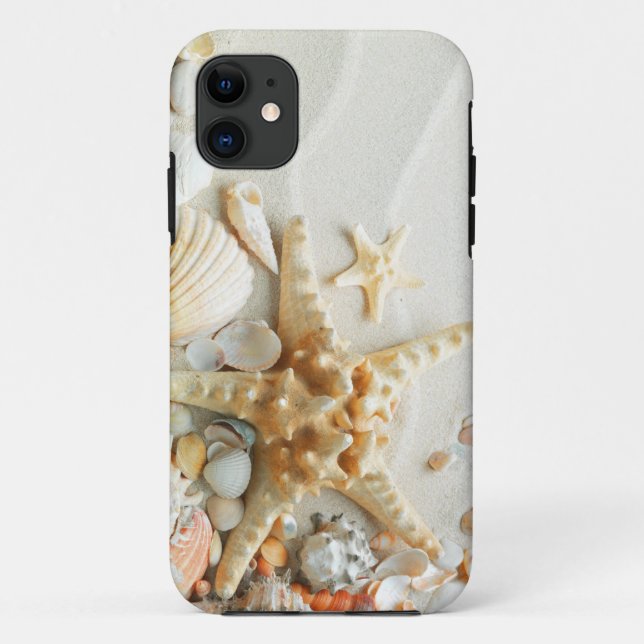 Seestern und Muschel am Strand iPhone 5 Fall Case-Mate iPhone Hülle (Rückseite)