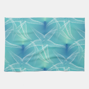 Seesterne Aqua Blau Strand Küchentücher