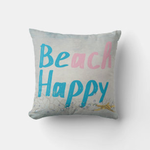 Seesterne mit glücklichem Zitat Kissen