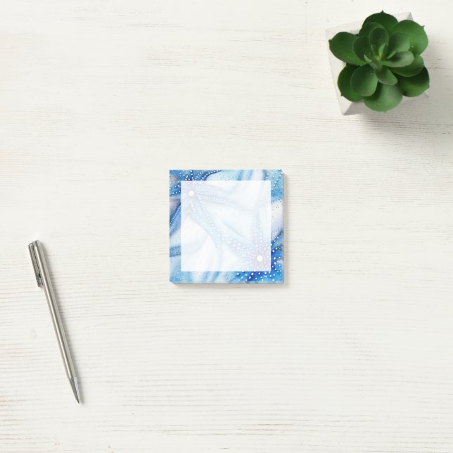 Seesterne Nahtloses Muster Post-it Klebezettel (Büro)