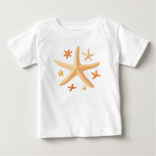 Seesterne und die Kleinen Baby T-shirt
