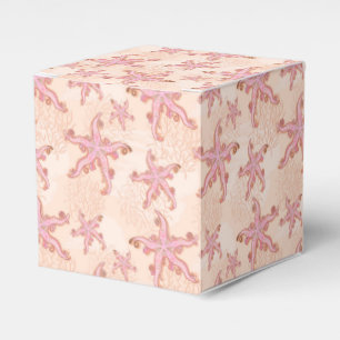 Seesterne und Korallen-Rosa-Pastell-Muster Geschenkschachtel