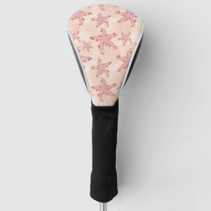 Seesterne und Korallen-Rosa-Pastell-Muster Golf Headcover