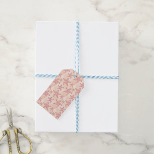 Seesterne und Korallen Rosa Pastellmuster Geschenkanhänger