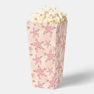 Seesterne und Korallen Rosa Pastellmuster Geschenkschachtel