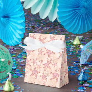 Seesterne und Korallen-Rosa-Pastellmuster Geschenkschachtel