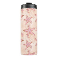 Seesterne und Korallen-Rosa-Pastellmuster