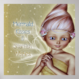 Seesterne Wünsche Poster