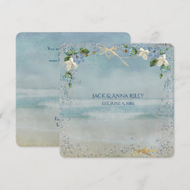 Seesternhochzeit Vow Renewal Einladung