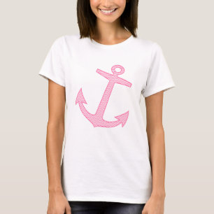 Seesymbol   Navy Rosa Haken T-Shirt