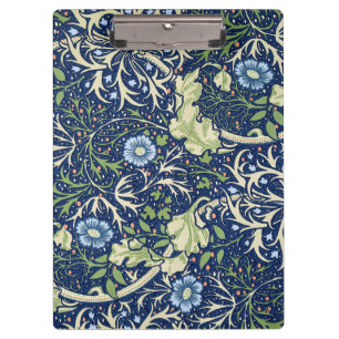Seetang (Vintages Blumenmuster) (William Morris) Klemmbrett