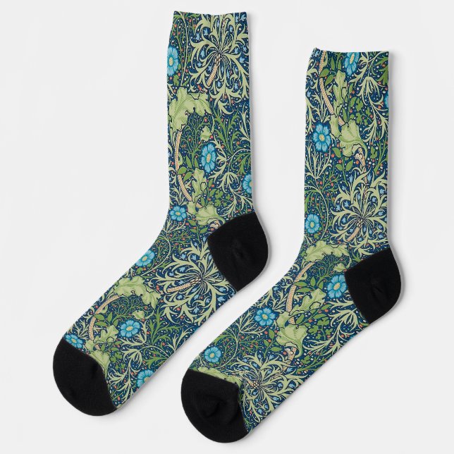 Seetang, William Morris Socken (Linkes Detail)