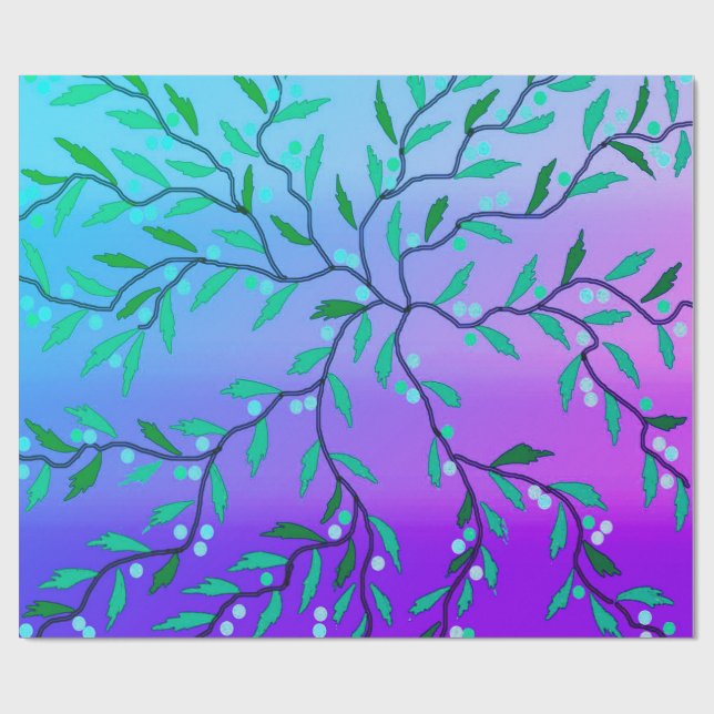 Seetang-Wrapping-Papier Geschenkpapier (Flach)