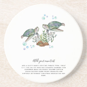 SEETURTLES Personalisiert Getränkeuntersetzer