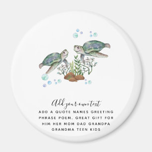 SEETURTLES Personalisiert Magnet