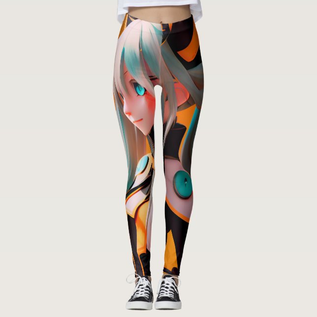 SeeU Cosplay Miku Leggings (Vorderseite)